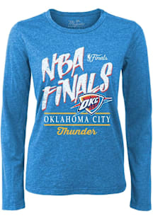 Oklahoma City Thunder Womens Blue 2025 Finals Participant LS Tee
