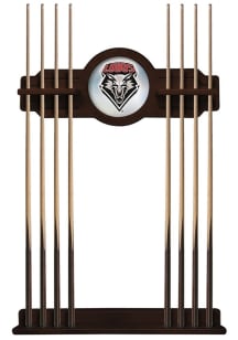 New Mexico Lobos Solid Wood Cue Rack Pool Table