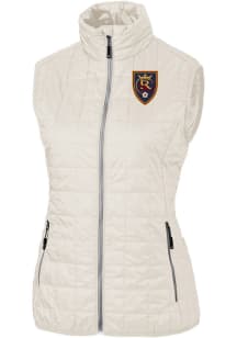 Cutter and Buck Real Salt Lake Womens White Rainier PrimaLoft Vest