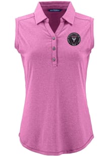 Cutter and Buck Inter Miami CF Womens Pink Forge Eco Polo Shirt