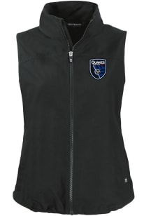 Cutter and Buck San Jose Earthquakes Womens Black Charter Vest