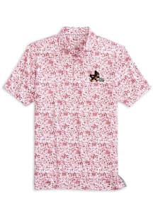 Johnnie O Iowa State Cyclones Mens Cardinal Tailgater Vault CY Short Sleeve Fashion Polo