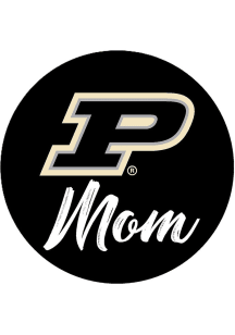 Black Purdue Boilermakers 3&quot; Mom Button