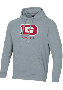 Under Armour DC Defenders Mens Grey Rival Long Sleeve Hoodie