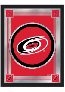 Carolina Hurricanes Logo Hanging Back Bar Mirror