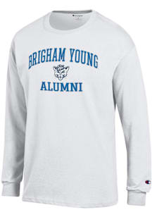 Champion BYU Cougars White Logo Alumni Jersey Long Sleeve T Shirt