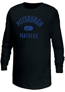 Nike Pitt Panthers Youth Black Retro Team Name Long Sleeve T-Shirt