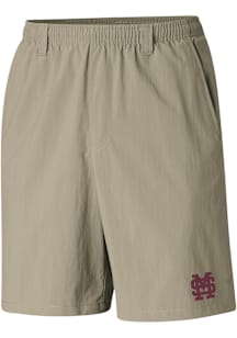 Columbia Mississippi State Bulldogs Mens Brown Heat Seal Backcast Shorts