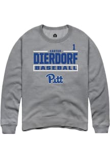 Carter Dierdorf Rally Mens Graphite Pitt Panthers NIL Stacked Box Player Crew