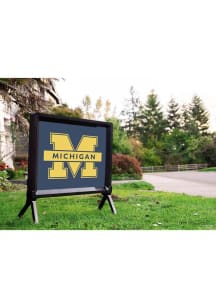 Navy Blue Michigan Wolverines Large M Logo Yardsy Light Up Yard Sign