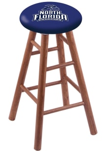North Florida Ospreys Round Cushion Oak Pub Stool - Brown