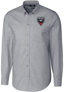 Cutter and Buck DC United Mens Charcoal Stretch Oxford Big and Tall Dress Shirt