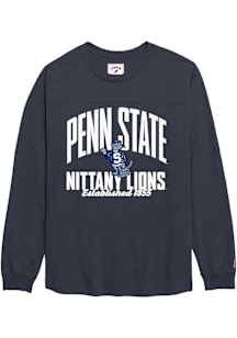 Penn State Nittany Lions Womens Navy Blue Throwback LS Tee