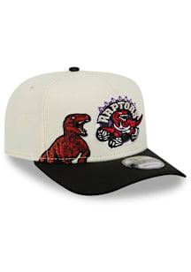 New Era Toronto Raptors Black 2T Hardwood Classic A-Frame 9FIFTY Mens Snapback Hat