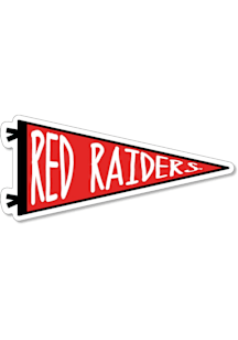 Texas Tech Red Raiders 3.5" Pennant Rugged Stickers - Red