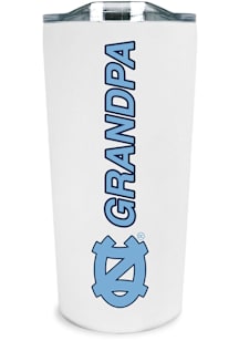North Carolina Tar Heels 18oz Grandpa Soft Touch Stainless Steel Tumbler - White