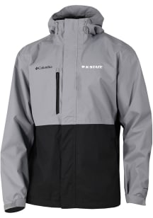 Mens K-State Wildcats Black Columbia Heat Seal Hikebound Light Weight Jacket