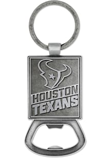 Houston Texans Double Sided Pewter Bottle Opener Keychain - Grey