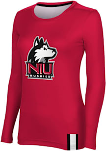 ProSphere Northern Illinois Huskies Womens Red Solid LS Tee