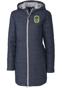 Cutter and Buck Nashville SC Womens Grey Rainier PrimaLoft Long Filled Jacket