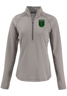 Cutter and Buck Austin FC Womens Graphite Pehastin Qtr Zip