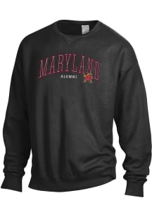 Womens Black Maryland Terrapins Alumni Crew Sweatshirt