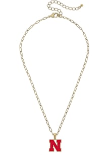 Nebraska Cornhuskers Enamel Logo Necklace