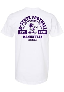 K-State Wildcats White Summit Sportswear Stripe The Stadium Short Sleeve T Shirt