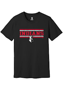 Summit Sportswear Indianapolis Indians Black Double Bars Short Sleeve T Shirt