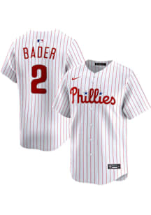 Harrison Bader Nike Philadelphia Phillies Mens White Home Limited Baseball Jersey