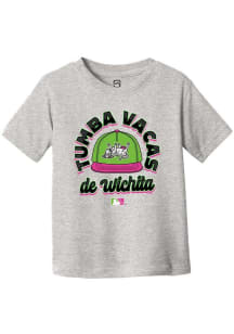 Summit Sportswear Wichita Wind Surge Toddler Grey Circle Cap Copa Short Sleeve T-Shirt