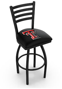 Texas Tech Red Raiders High Back Swivel Pub Stool - Black