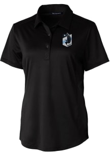 Cutter and Buck Minnesota United FC Womens Black Prospect Short Sleeve Polo Shirt