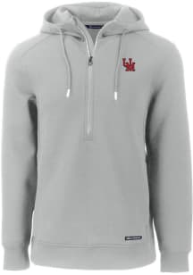 Cutter and Buck Ole Miss Rebels Mens Ash Vault Roam Hood