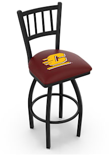 Central Michigan Chippewas Swivel Counter Pub Stool - Black