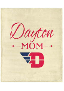 Dayton Flyers Mom Silk Touch Fleece Blanket - White