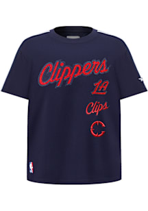 Pro Standard Los Angeles Clippers Youth Navy Blue Retro Classics Short Sleeve T-Shirt