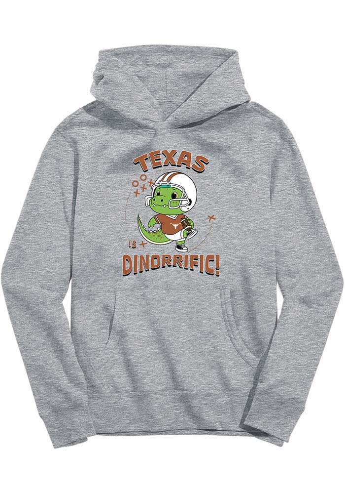 Texas Longhorns Vive La Fete Youth ATHLETICGREY Dino-Riffic