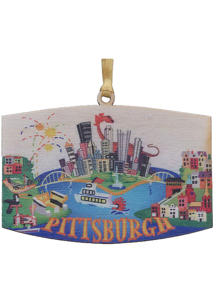 Pittsburgh Whimsical Art Ornament