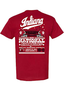 Something Inked Indiana Hoosiers Crimson 2025 College Football National Champions Stadium Script S..