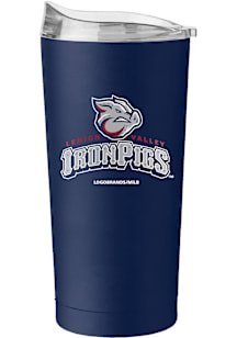 Logo Brands Lehigh Valley Ironpigs 20oz Flipside Powder Coat Stainless Steel Tumbler - Navy Blue