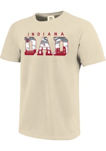Indiana Hoosiers Dad Short Sleeve T Shirt - Ivory