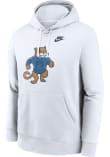 Nike Penn State Nittany Lions Mens White Throwback Long Sleeve Hoodie