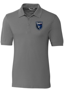 Cutter and Buck San Jose Earthquakes Graphite Advantage Pique Big and Tall Polo