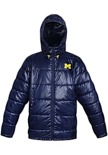 Michigan Wolverines Youth Navy Blue Primary Logo Medium Weight Jacket