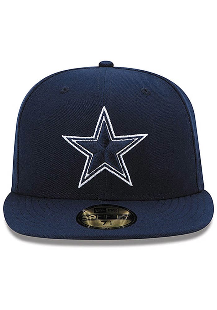 New Era Dallas Cowboys Mens Navy Blue Classic Fitted Hat
