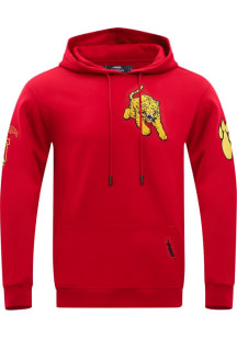 Pro Standard Tuskegee University Mens Red Classic Long Sleeve Hoodie
