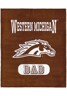 Brown Western Michigan Broncos Dad Silk Touch Fleece Blanket