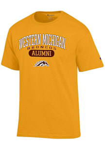 Champion Western Michigan Broncos Gold Pill Alumni Jersey Short Sleeve T Shirt
