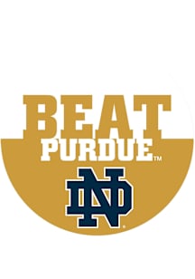 Notre Dame Fighting Irish BEAT Purdue 3" Button - Navy Blue